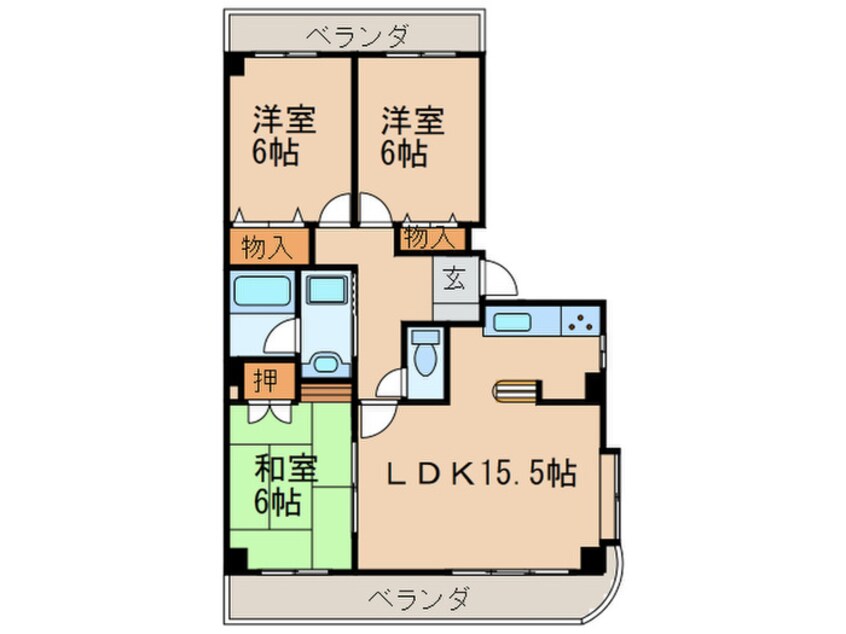 間取図 ハウゼル一社