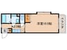 ドマーニ茶屋ヶ坂 1Kの間取り