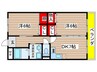 岡部ビル 2DKの間取り