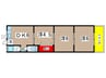 コーポ高砂 3DKの間取り