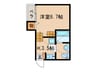 stage志賀本通 1Kの間取り