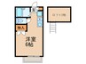 Monecourt鹿子 1Rの間取り