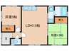 宮後町天神19貸家 東棟 2LDKの間取り