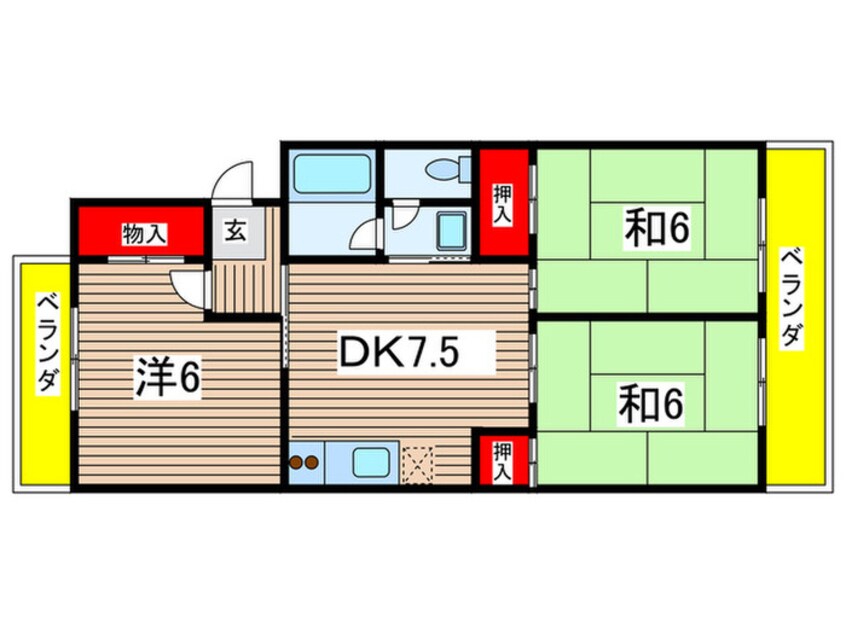 間取図 ハイツ藤文