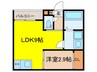 レガリスト山王5 1LDKの間取り