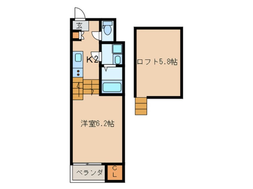 間取図 ハーモニーテラス柳原Ⅱ