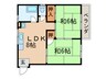 グランドマンション 2LDKの間取り