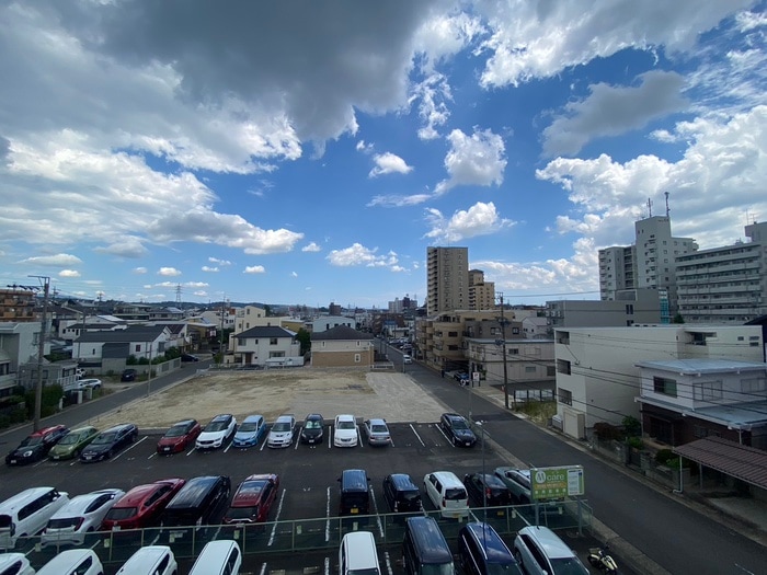 室内からの展望 高間コ－ポ