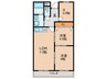 ｻﾝﾍﾞｱ-ﾏﾝｼｮﾝ金山（1305） 2LDK+Sの間取り