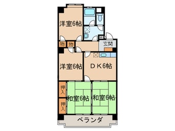 間取図 サンファミリア　長久手　２