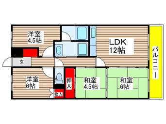 間取図 金山グランドハイツ（1406）