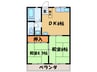 アーバンフジミ 2DKの間取り