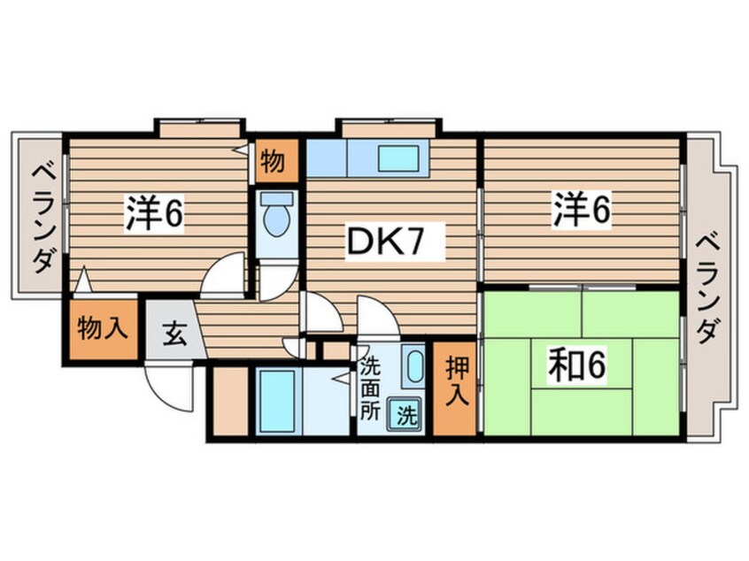 間取図 シャンブルマキ