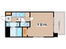 新栄サンハイツ 1Kの間取り