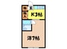 コーポ雅Ⅱ 1Kの間取り