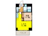 GRANDUKE新栄 1LDKの間取り