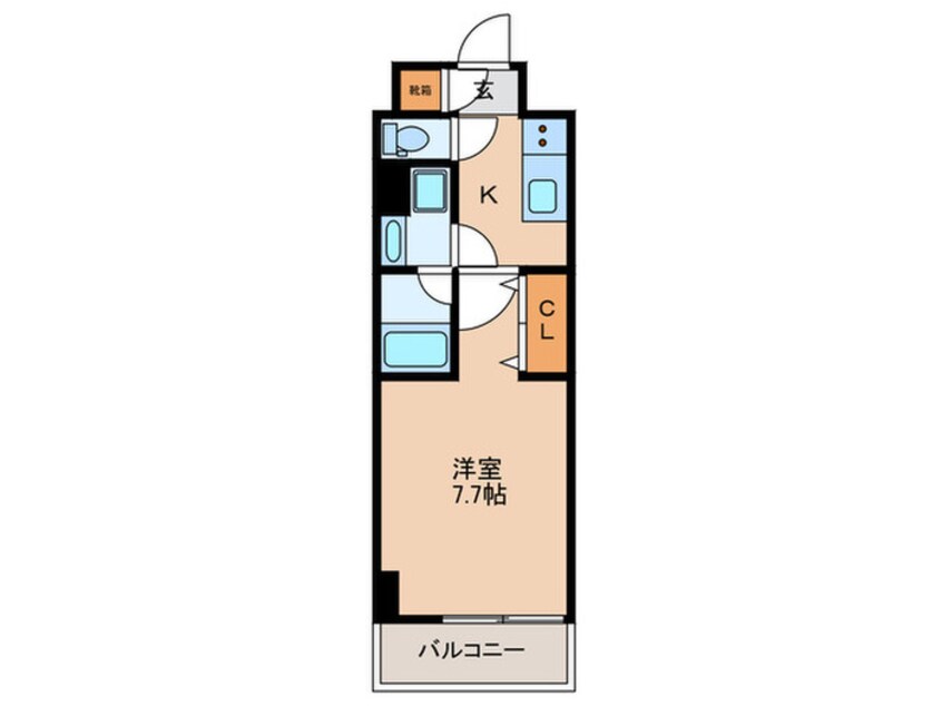 間取図 ルネフラッツ名駅南