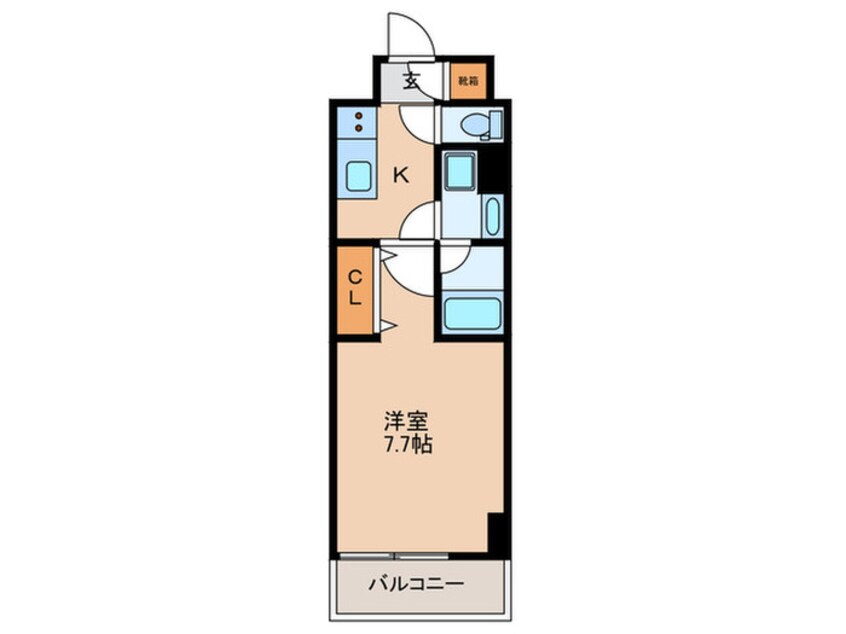 間取図 ルネフラッツ名駅南