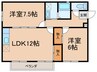 ウエストウッド 2LDKの間取り