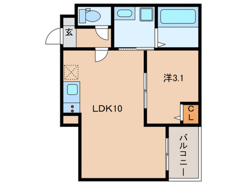 間取図 Ｊａｃｋ　ｈｅｉｗａⅠ