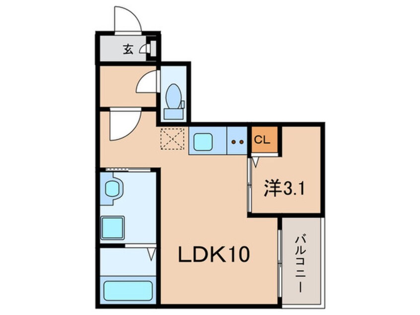 間取図 Ｊａｃｋ　ｈｅｉｗａⅠ