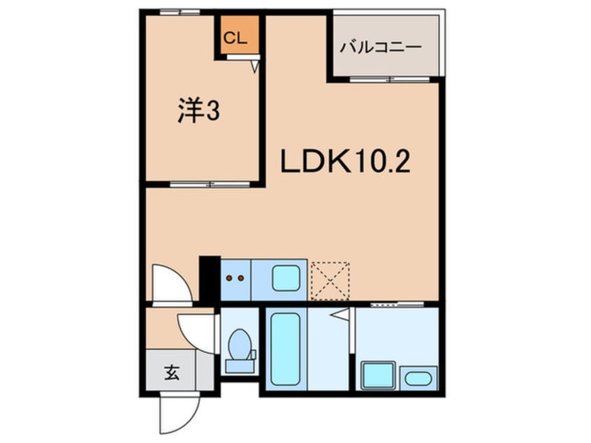 間取図 Ｊａｃｋ　ｈｅｉｗａⅠ