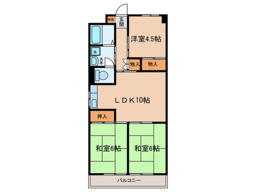 間取図 ラ・ポルト
