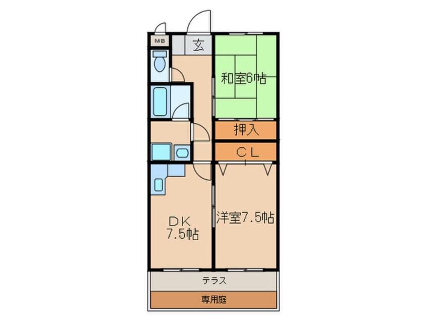 間取図 グローリアス松山