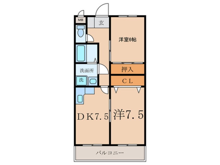 間取図 グローリアス松山