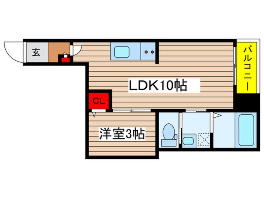 間取図 Warren juichiyaⅡ