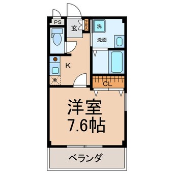 間取図 ヴェントＫＡＭＩＹＡ