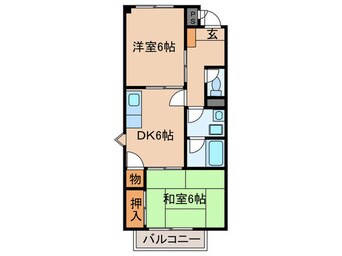 間取図 サ－プラスＴＷＯ牟都志