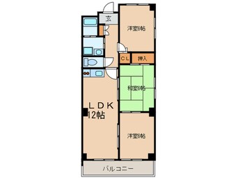 間取図 スカイヒルズＫａｗａｉ