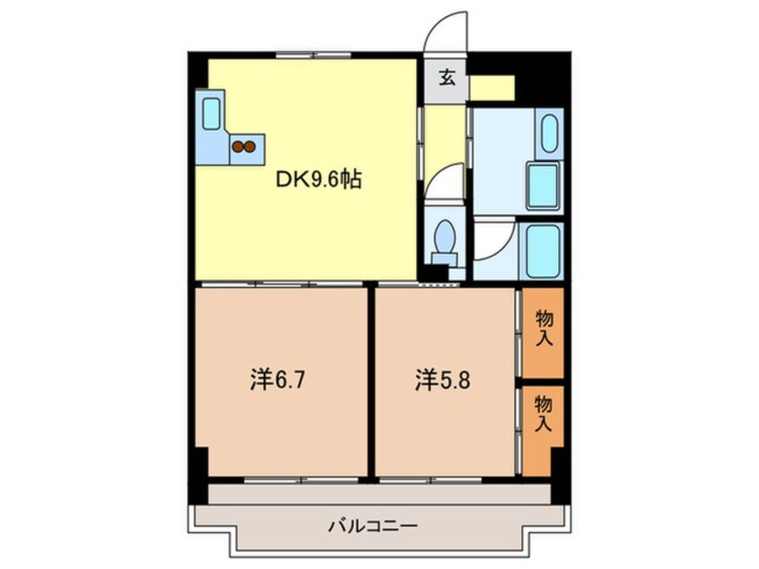 間取図 ラディアント柴田