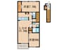アンジュⅡ 2LDKの間取り