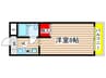 ハミング中田 1Kの間取り