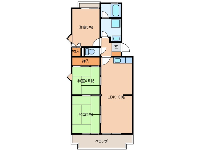 間取図 グランシェル中町