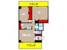 石町マンション(901) 2LDKの間取り