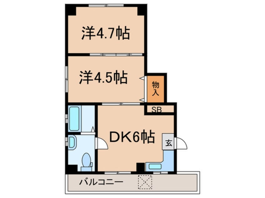 間取図 第109プロスパービル