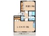 グランディ－ル 1LDKの間取り
