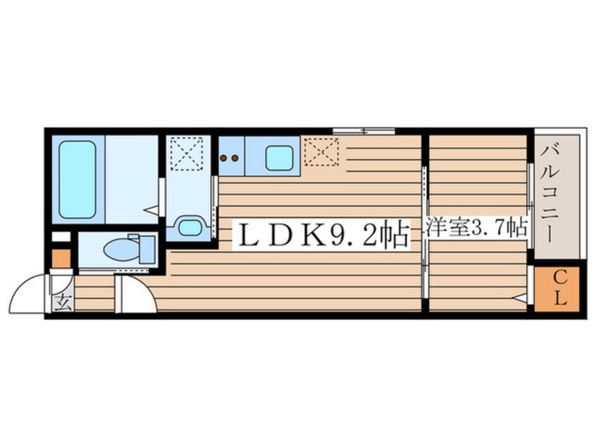 間取図 CRASTINE弥次ヱ町4丁目C棟