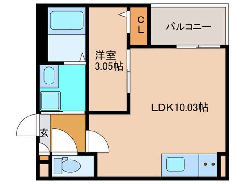 間取図 Ｊａｃｋ　ｄａｉｔｏⅠ