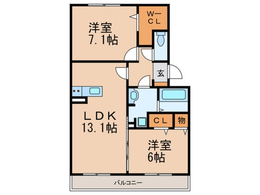 間取図 サンメゾン　千成通