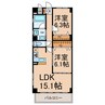 Ｇｌｏｒｉａ 2LDKの間取り