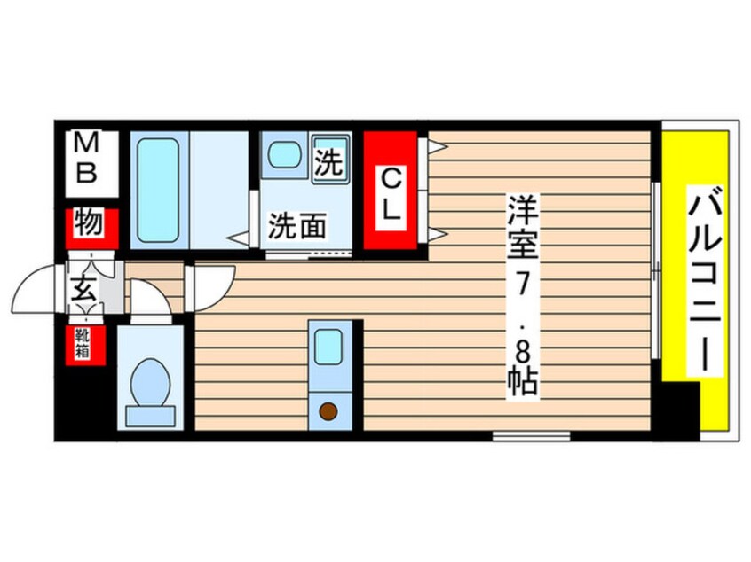 間取図 ﾌﾟﾚｻﾝｽ鶴舞駅前ﾌﾞﾘﾘｱﾝﾄ（709）