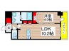 アドバンス名古屋モクシー(1408) 1LDKの間取り