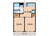 佐藤第一ビル 2DKの間取り