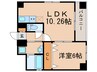 ＹＯＳＨＩＮＯ　ＳＱＵＡＲＥ 1LDKの間取り