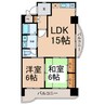 アネックス高畑 2LDKの間取り