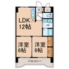 アネックス高畑 2LDKの間取り
